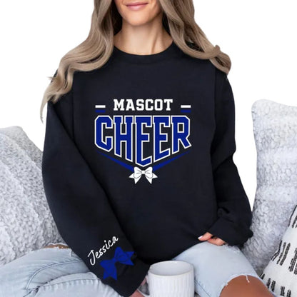 Custom Mascot Cheer Sweatshirts, Custom Cheerleading Sweatshirts 2D0017
