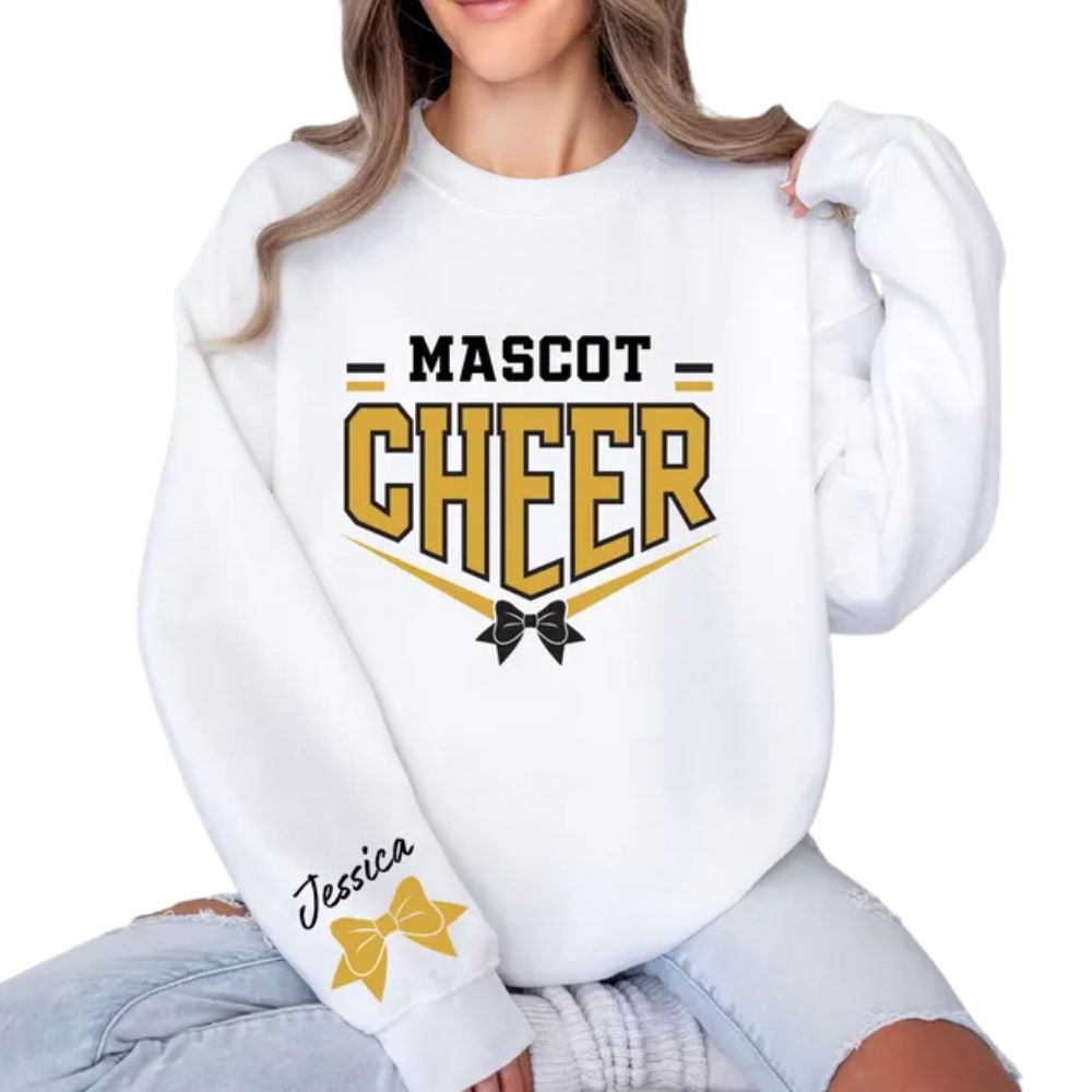 Custom Mascot Cheer Sweatshirts, Custom Cheerleading Sweatshirts 2D0017