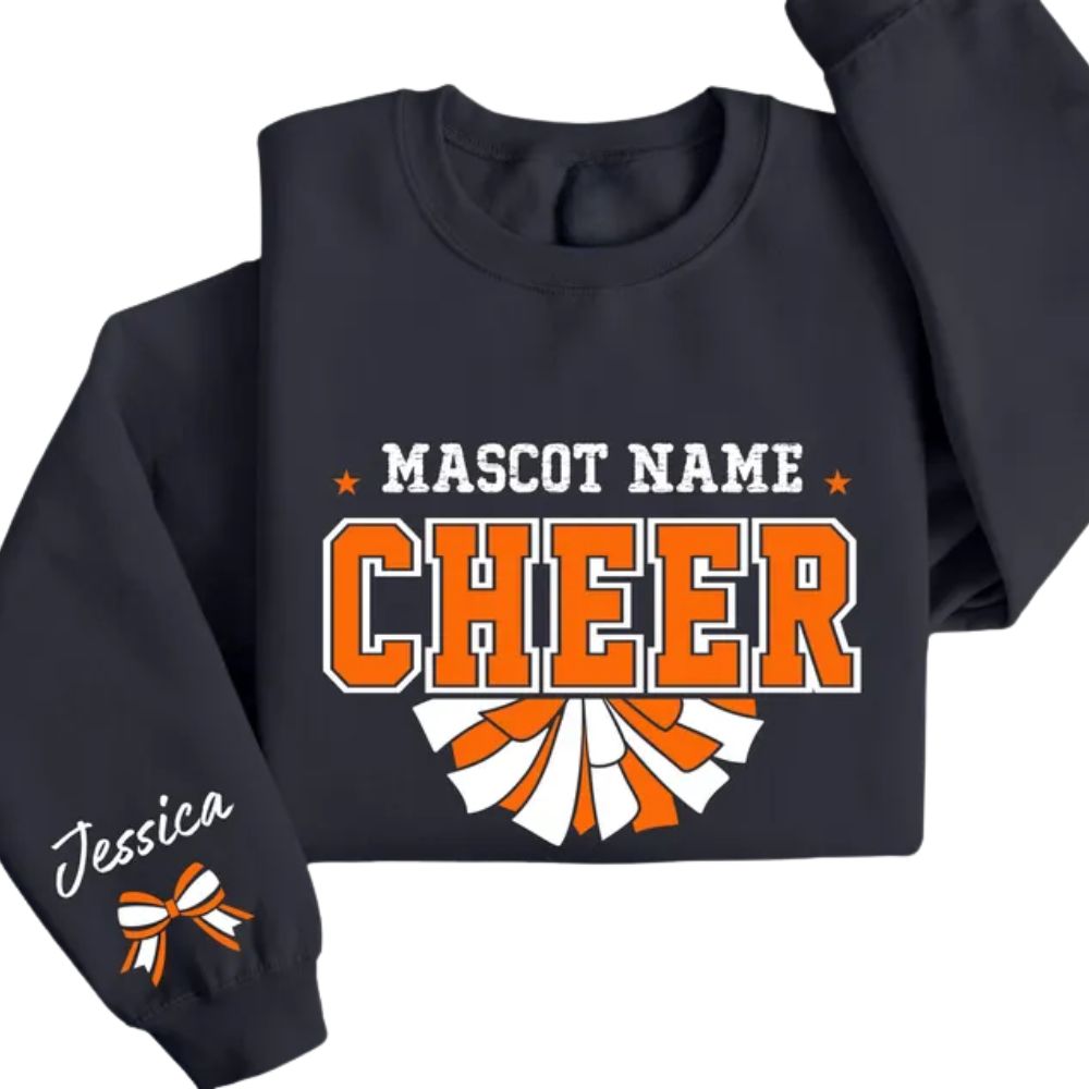 Custom Mascot Cheerleading Sweatshirts, Custom Cheer Sweatshirts 2D0022