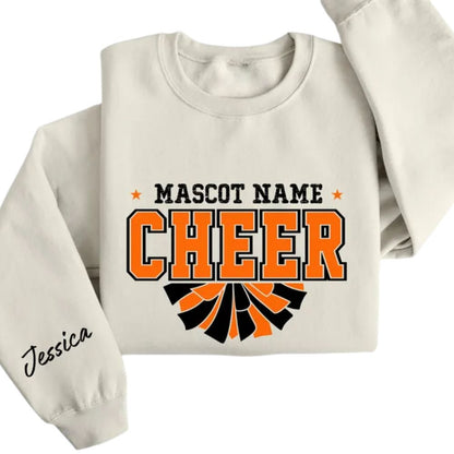 Custom Mascot Cheerleading Sweatshirts, Custom Cheer Sweatshirts 2D0022