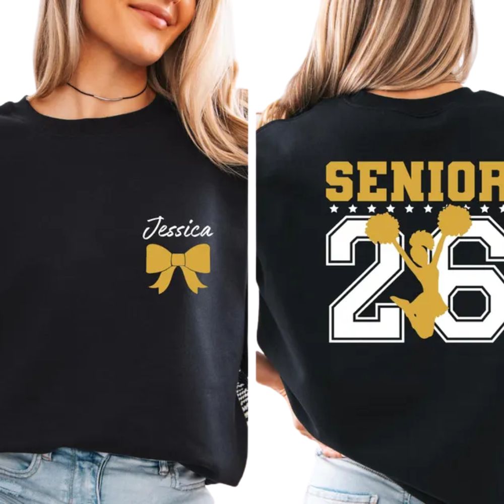 Custom Senior 2026 Cheer Sweatshirts, Custom Cheer Senior Sweatshirts 2D0025