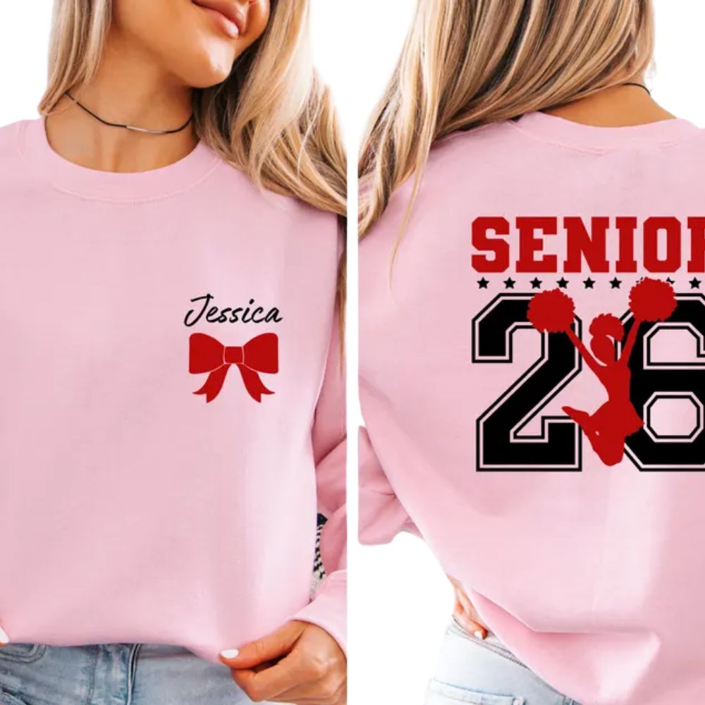 Custom Senior 2026 Cheer Sweatshirts, Custom Cheer Senior Sweatshirts 2D0025