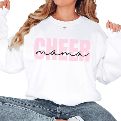 Custom Cheer Mama Sweatshirt, Custom Cheer Sweaters For Mom 2D0031