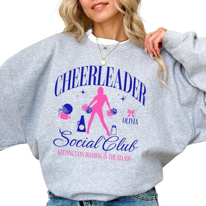 We Are Loud And Proud Custom Cheer Football Social Club Sweatshirts, Custom Cheer Club Sweatshirt 2D0036