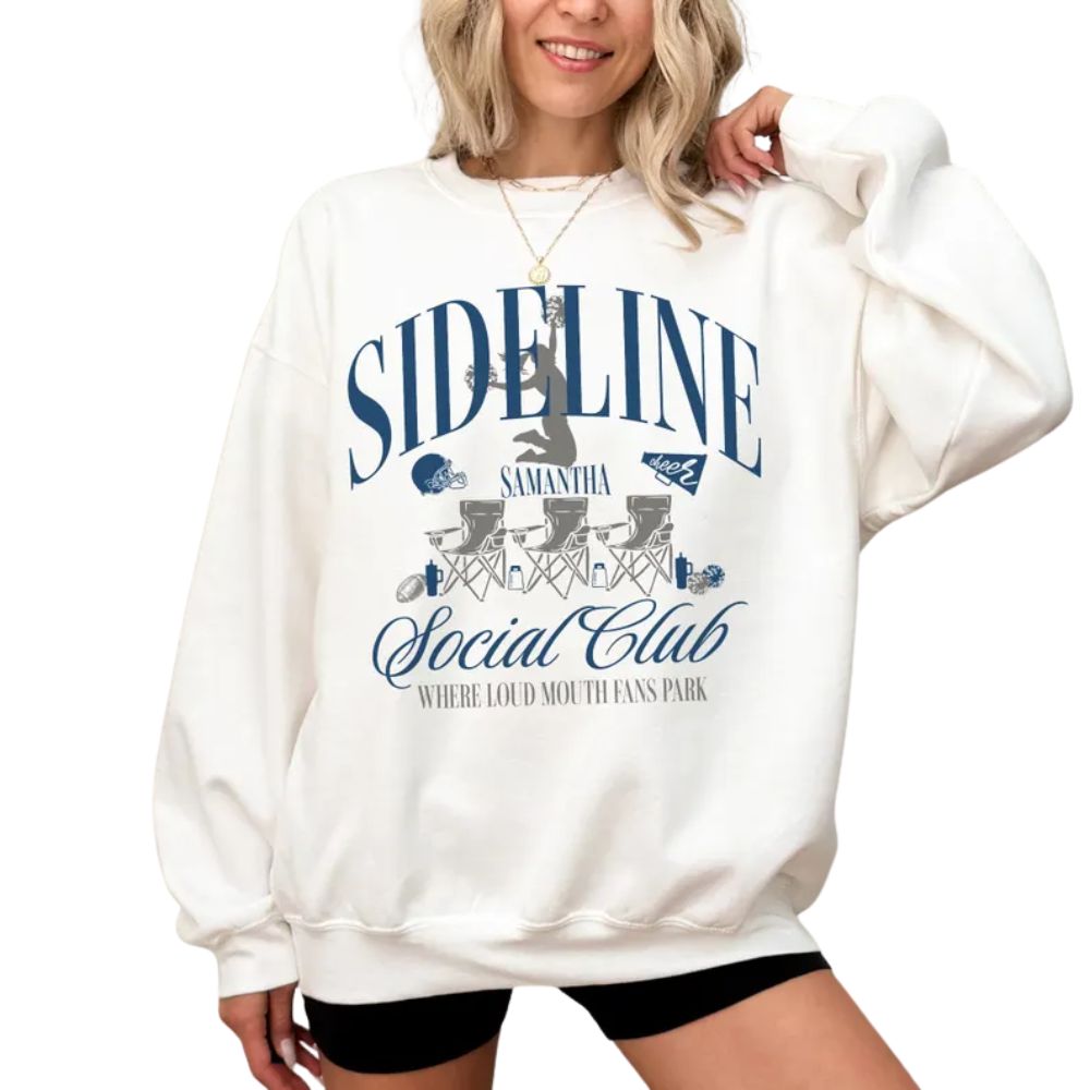 We Are Loud And Proud Custom Cheer Football Social Club Sweatshirts, Custom Cheer Club Sweatshirt 2D0036