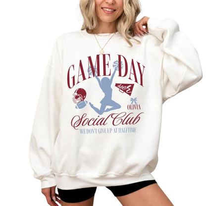 We Are Loud And Proud Custom Cheer Football Social Club Sweatshirts, Custom Cheer Club Sweatshirt 2D0036