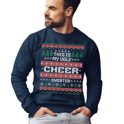 This Is My Ugly Cheer Sweater Christmas Sweatshirt, Cheerleading Christmas Sweatshirt 2D0043