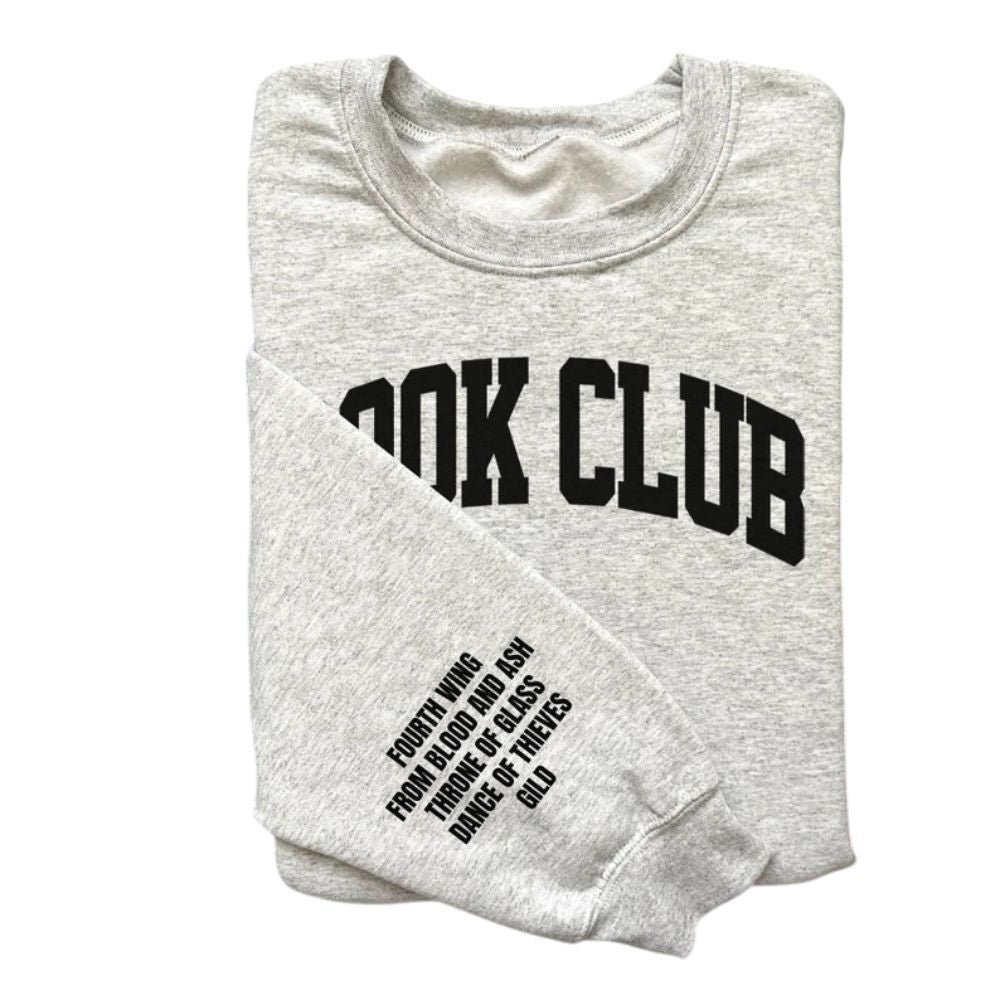 Custom Book Club Sweatshirt For Bookworm, Custom Reading Book Name Sweatshirt 2D0056