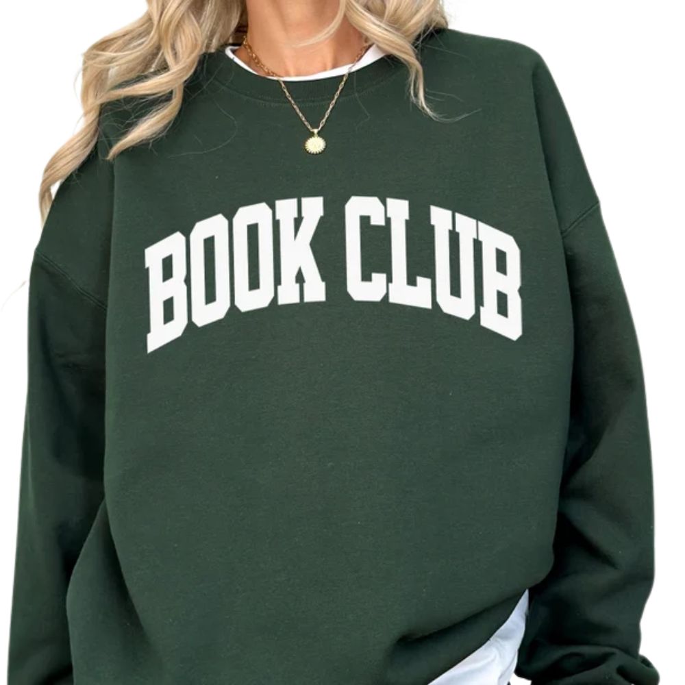 Custom Book Club Sweatshirt For Bookworm, Custom Reading Book Name Sweatshirt 2D0056