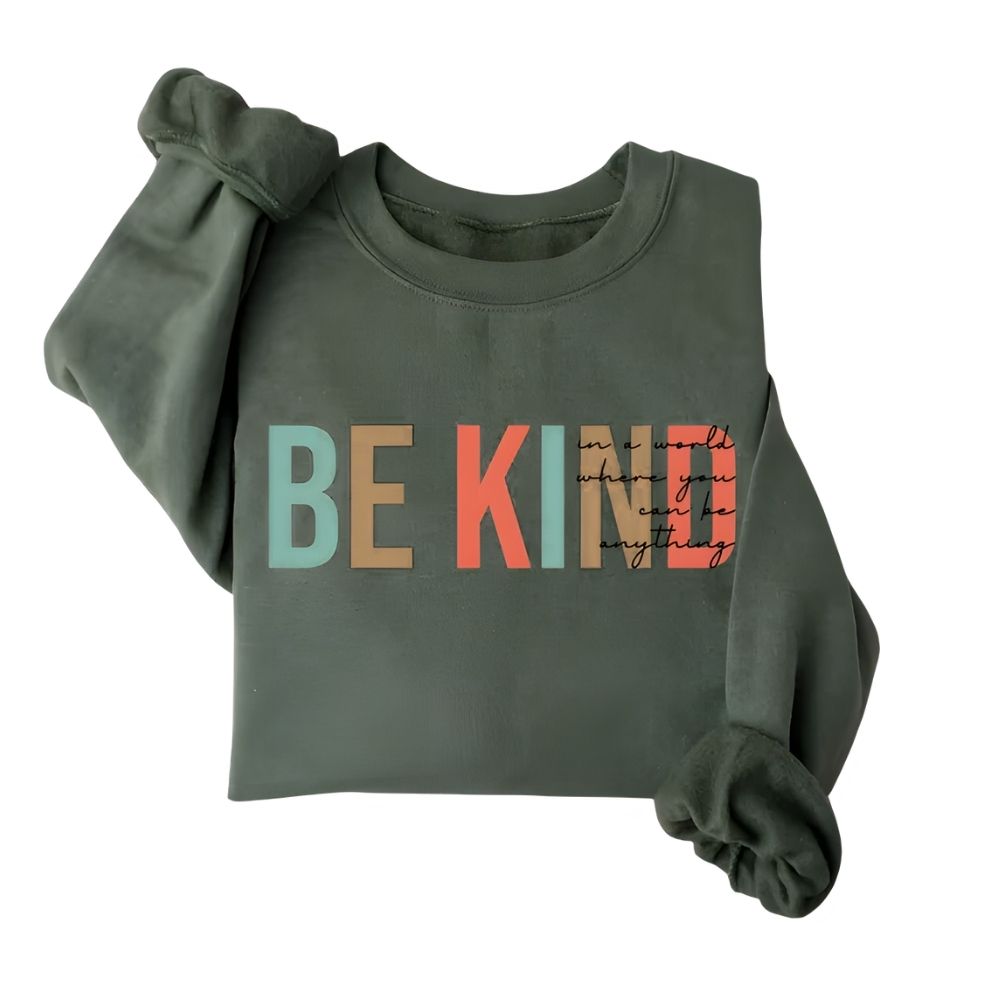 Women's Be Kind Teacher Sweatshirt, Kindness Sweatshirts For Teachers 2D0128