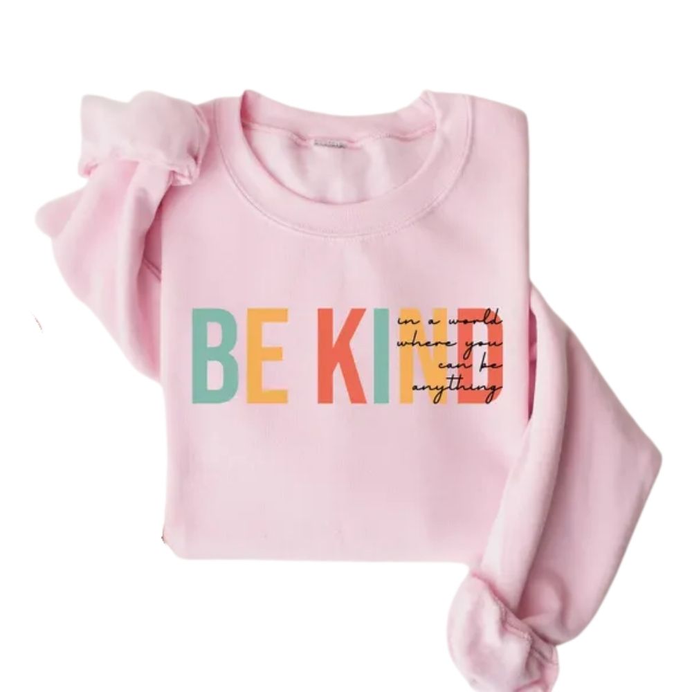 Women's Be Kind Teacher Sweatshirt, Kindness Sweatshirts For Teachers 2D0128