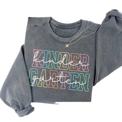 Kindergarten Teacher Sweatshirts Womens, Kindergarten Teacher Shirts 2D0161