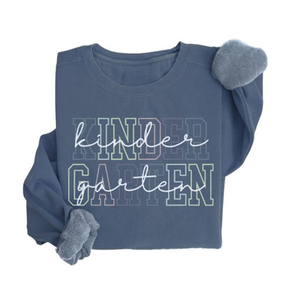 Kindergarten Teacher Sweatshirts Womens, Kindergarten Teacher Shirts 2D0161
