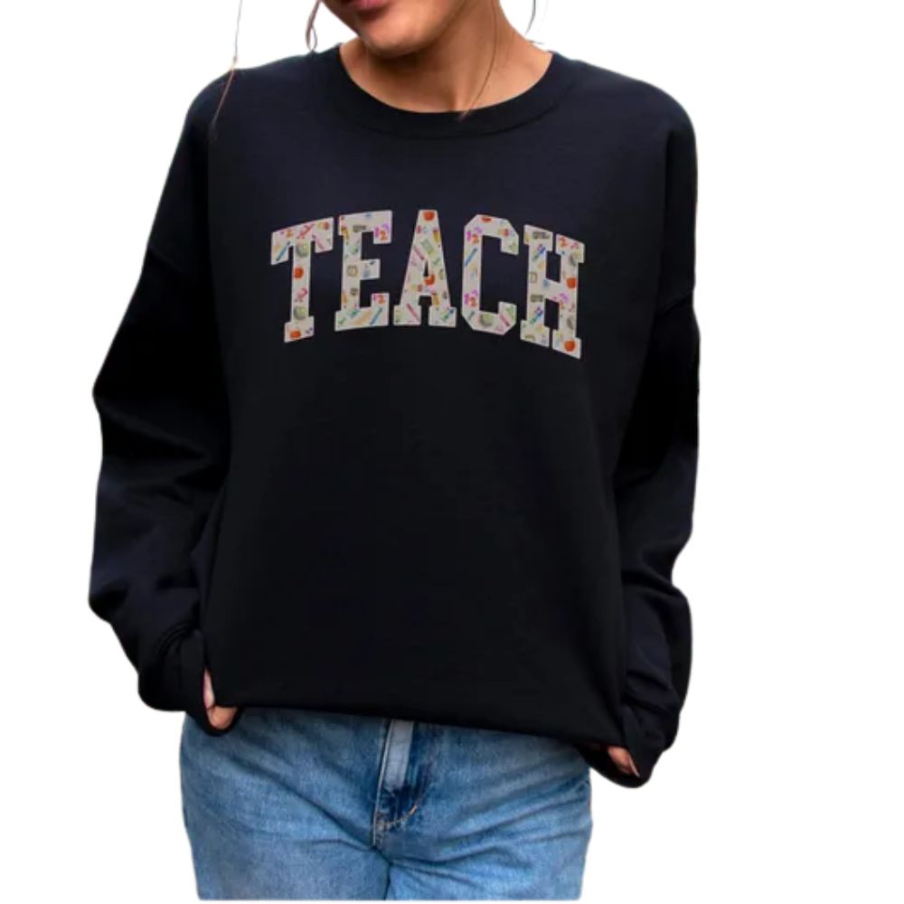 Cute Teacher Sweatshirts Womens, Teacher Sweatshirt 2D0172