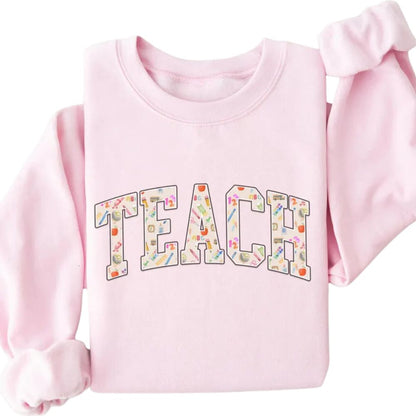 Cute Teacher Sweatshirts Womens, Teacher Sweatshirt 2D0172
