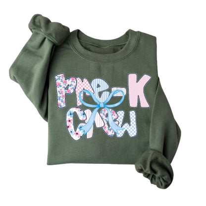 Cute Pre K Crew Teacher Sweatshirt Womens, Preschool Teacher Sweatshirts 2D0180