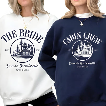 Custom Camp Bachelorette Sweatshirts For Women, Custom Bachelorette Party Sweatshirts 2D0197