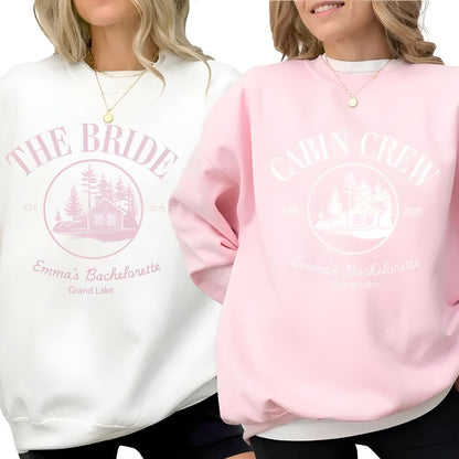 Custom Camp Bachelorette Sweatshirts For Women, Custom Bachelorette Party Sweatshirts 2D0197