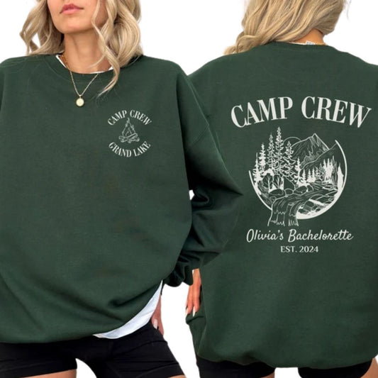 Custom Camp Matching Bachelorette Sweatshirts, Custom Bachelorette Sweatshirts 2D0198