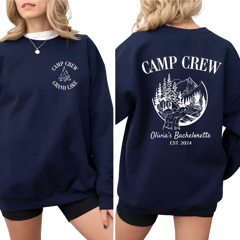 Custom Camp Matching Bachelorette Sweatshirts, Custom Bachelorette Sweatshirts 2D0198