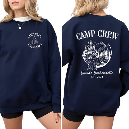 Custom Camp Matching Bachelorette Sweatshirts, Custom Bachelorette Sweatshirts 2D0198