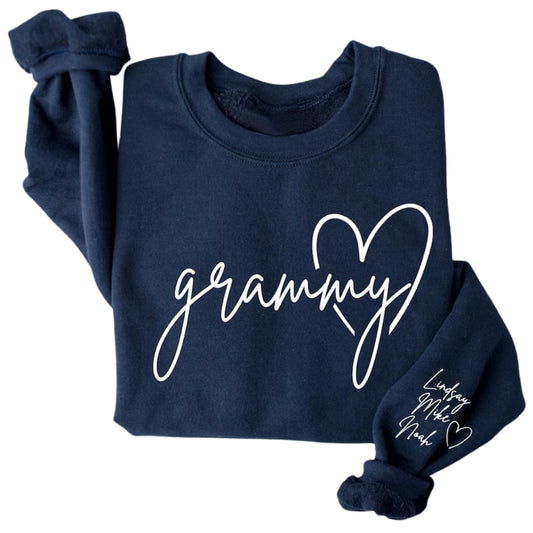 Custom Grammy Sweatshirts, Custom Grandkids Names Sweatshirt For Grandma 2D0222