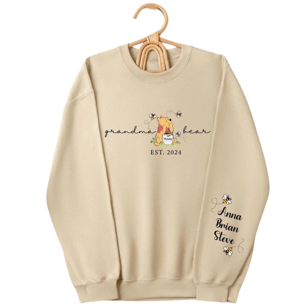 Custom Grandma Bear Sweatshirt, Custom Grandma Sweatshirt 2D0230