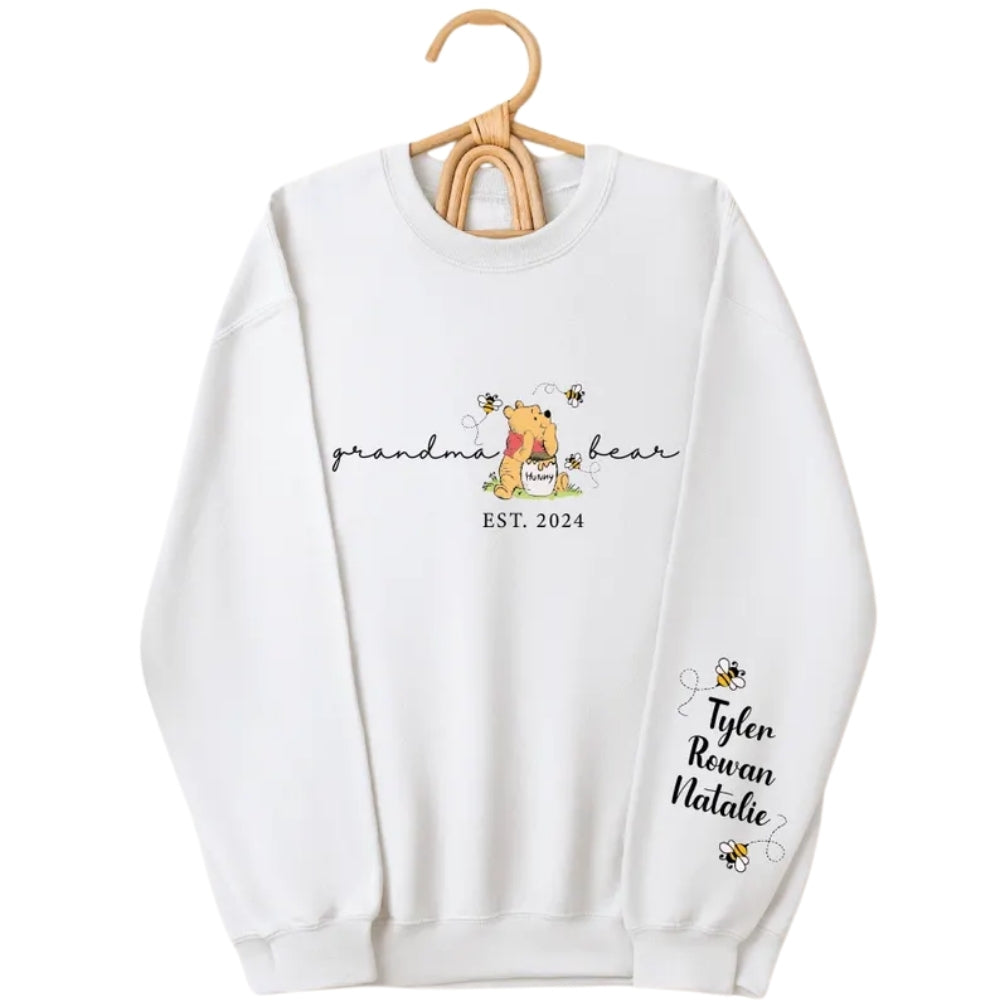 Custom Grandma Bear Sweatshirt, Custom Grandma Sweatshirt 2D0230