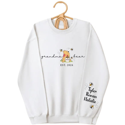 Custom Grandma Bear Sweatshirt, Custom Grandma Sweatshirt 2D0230