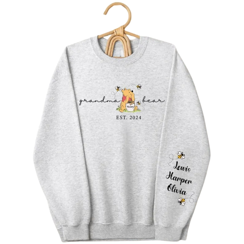 Custom Grandma Bear Sweatshirt, Custom Grandma Sweatshirt 2D0230
