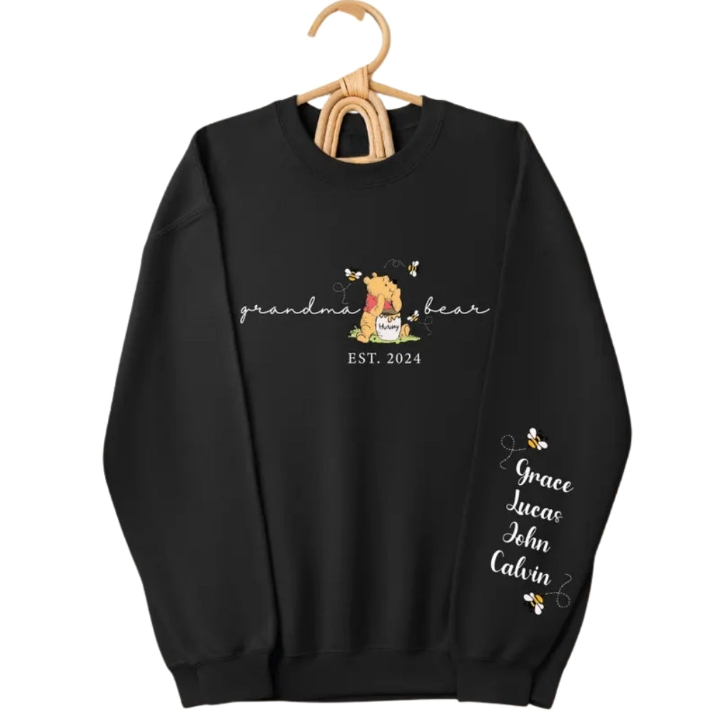 Custom Grandma Bear Sweatshirt, Custom Grandma Sweatshirt 2D0230