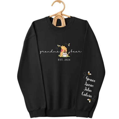 Custom Grandma Bear Sweatshirt, Custom Grandma Sweatshirt 2D0230