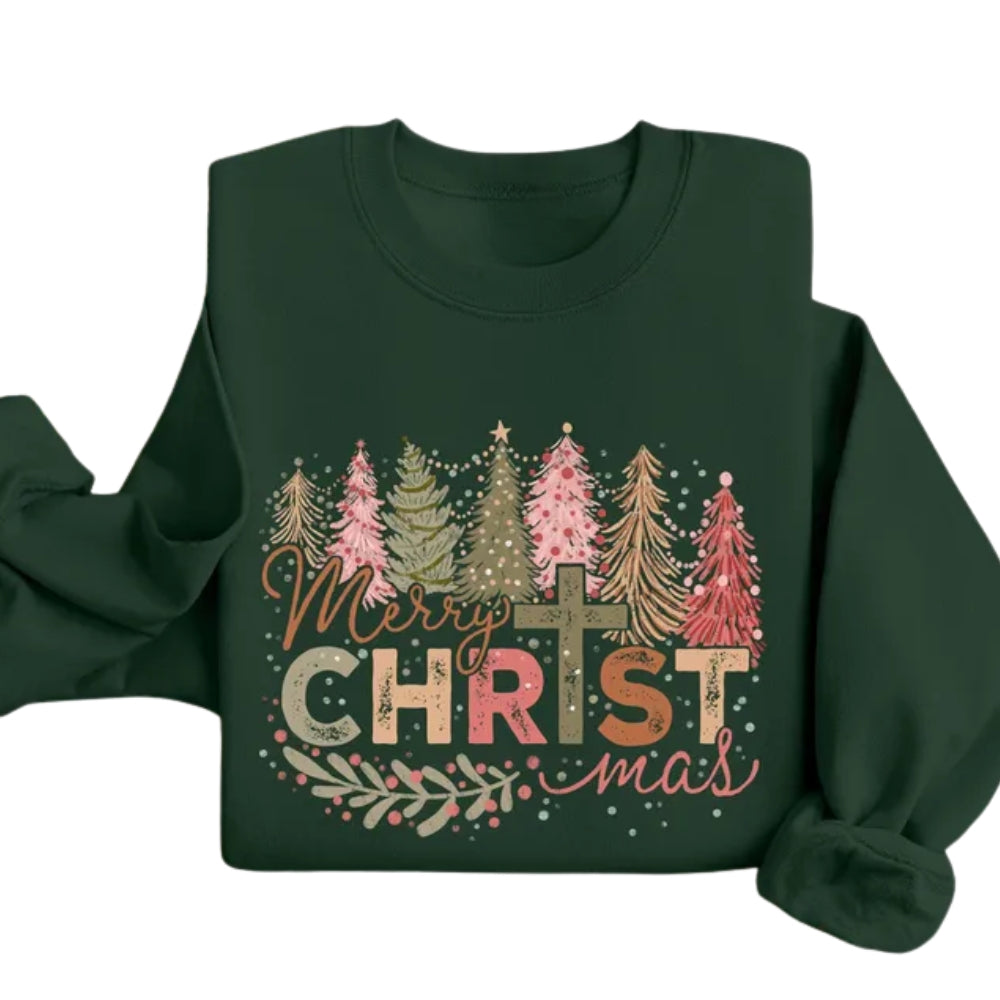 Merry Chrtstmas Sweatshirt, Faith Jesus Christmas Sweatshirt 2D0317