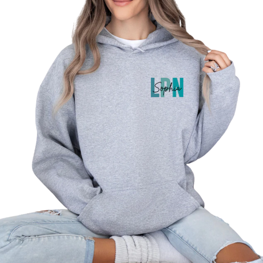 Custom Licensed Practical Nurse Hoodie, Custom Nurse Hoodie 2D0395