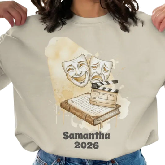 Custom Drama Theatre Sweatshirt, Custom Sweatshirt For Theater Lover 2D0586