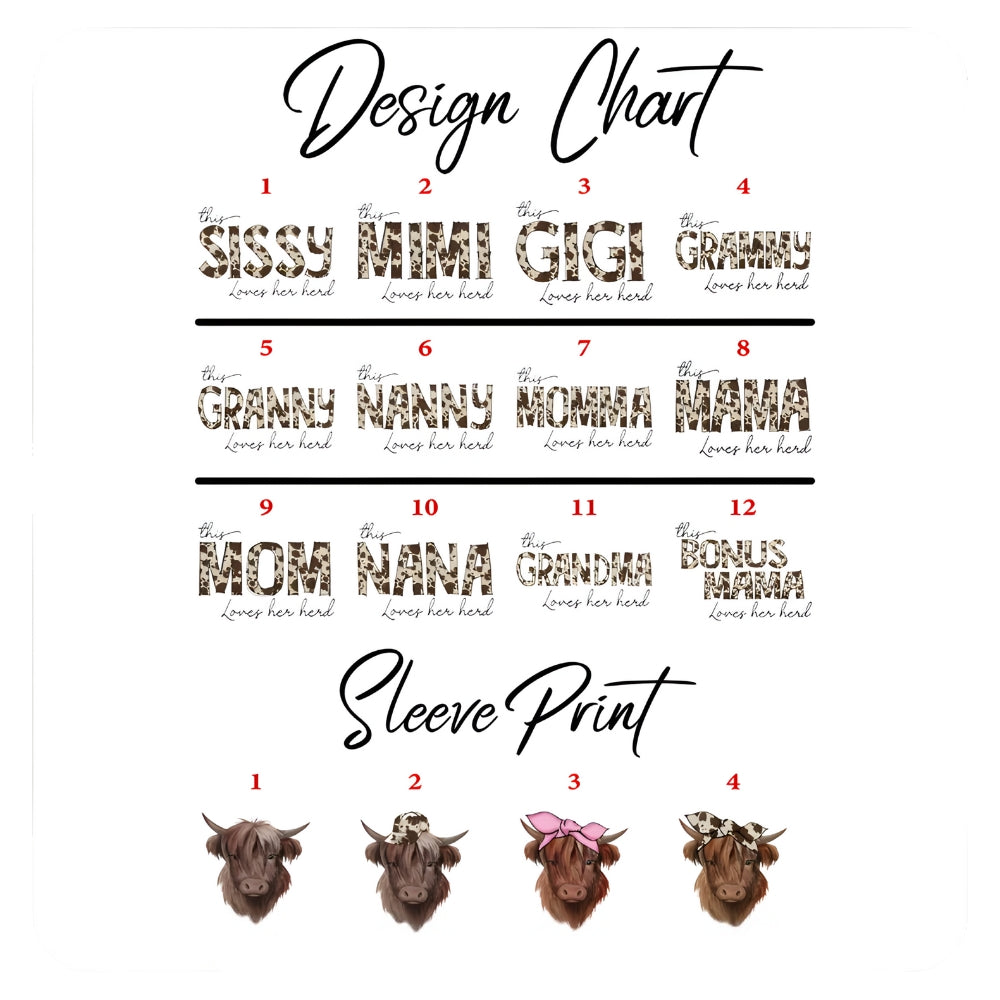 Custom This Mama Loves Her Herd Sweatshirt, Custom Cow Sweatshirt For Mom 2D0560