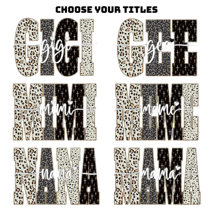 Personalized Gigi Leopard Sweatshirt With Grandkids Names, Custom Grandma Sweatshirt 2D1013