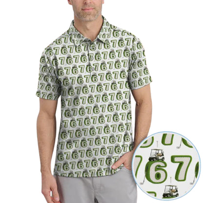 Funny Six Seven 67 Golf Polo Shirt For Mens, Funny 67 Golf Shirts GE0257