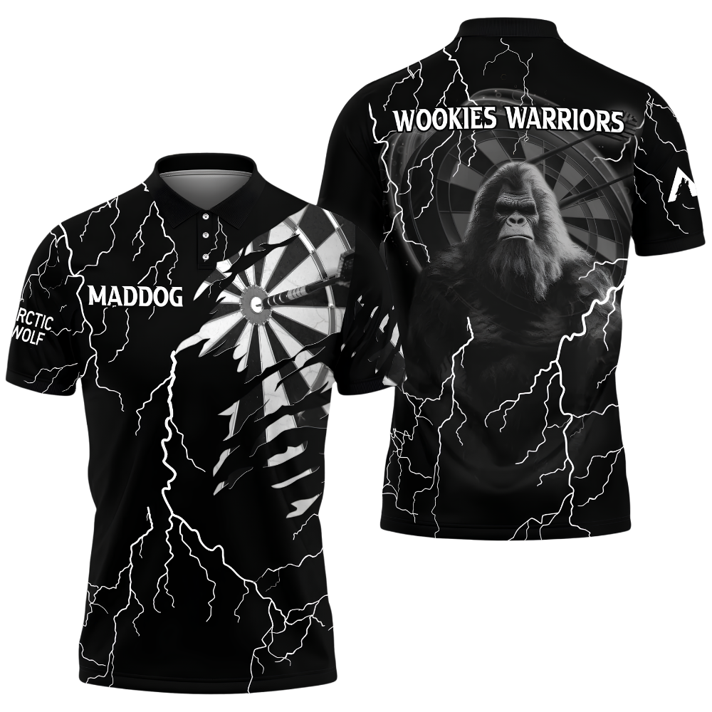 Bigfoot Thunder Custom Mens Darts Polo Shirt, Custom Bigfoot Team Dart Shirt DZ0169