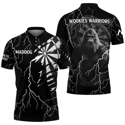 Bigfoot Thunder Custom Mens Darts Polo Shirt, Custom Bigfoot Team Dart Shirt DZ0169