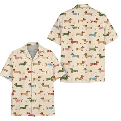 Funny Dachshund Hawaiian Shirt Men Women, Dachshund Lover Hawaiian Shirt HE0747