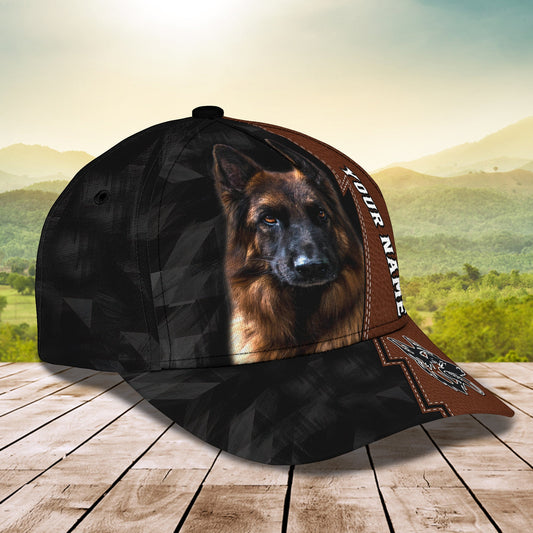 3D Classic Cap German Shepherd Personalized Name Cap 52 Lasfour CA1536