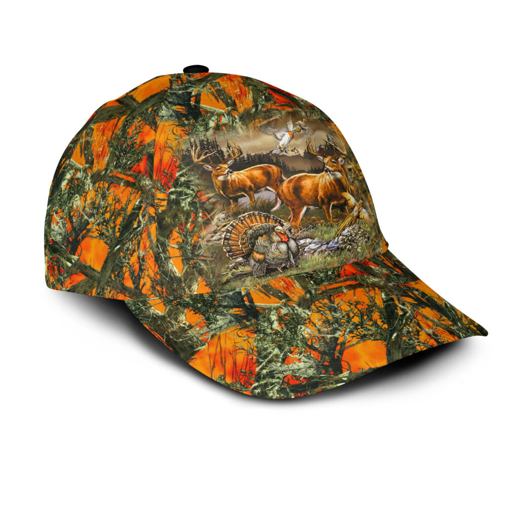 Lasfour 3D All Over Print Baseball Cap Deer Hunting Classic Cap CA0480
