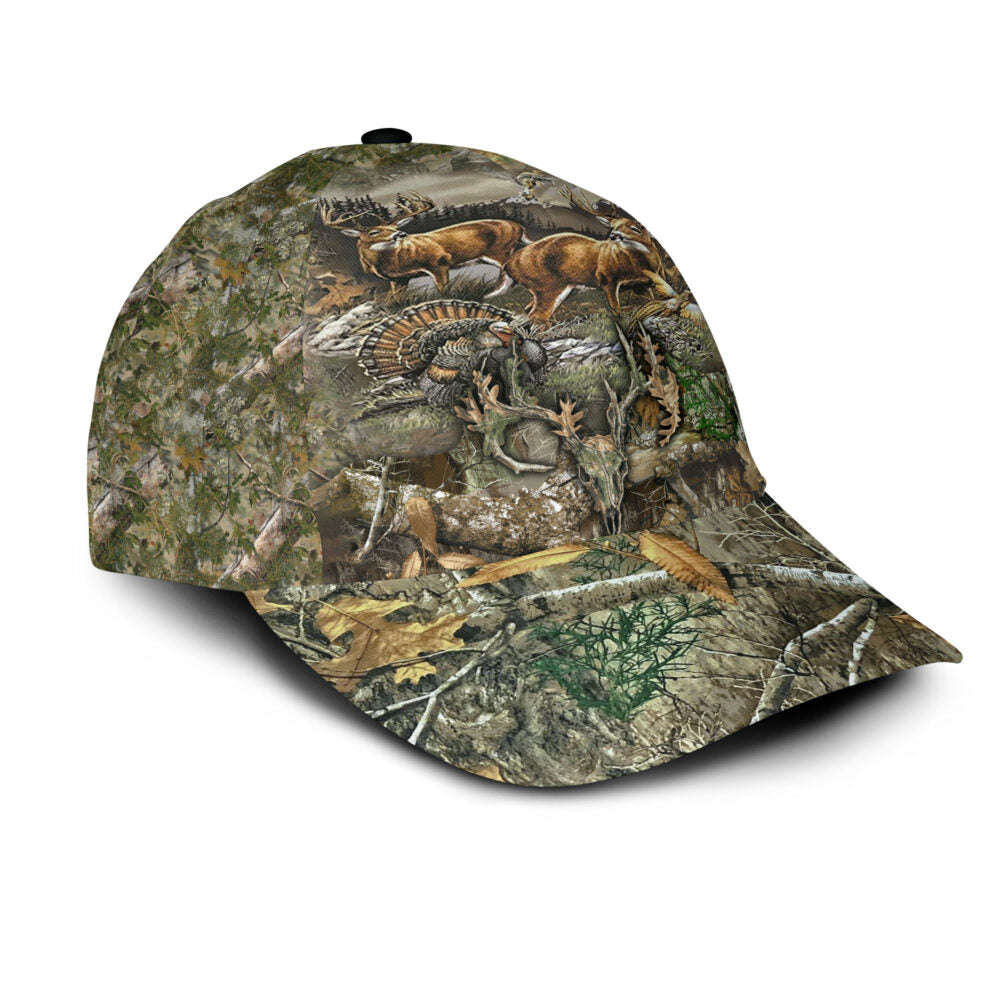 Lasfour 3D All Over Print Baseball Cap Deer Hunting Classic Cap CA0472