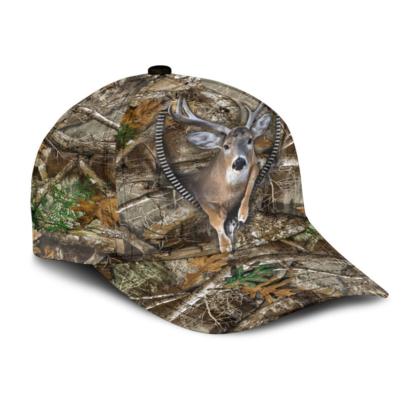 Lasfour 3D All Over Print Baseball Cap Deer Hunting Classic Cap CA0471