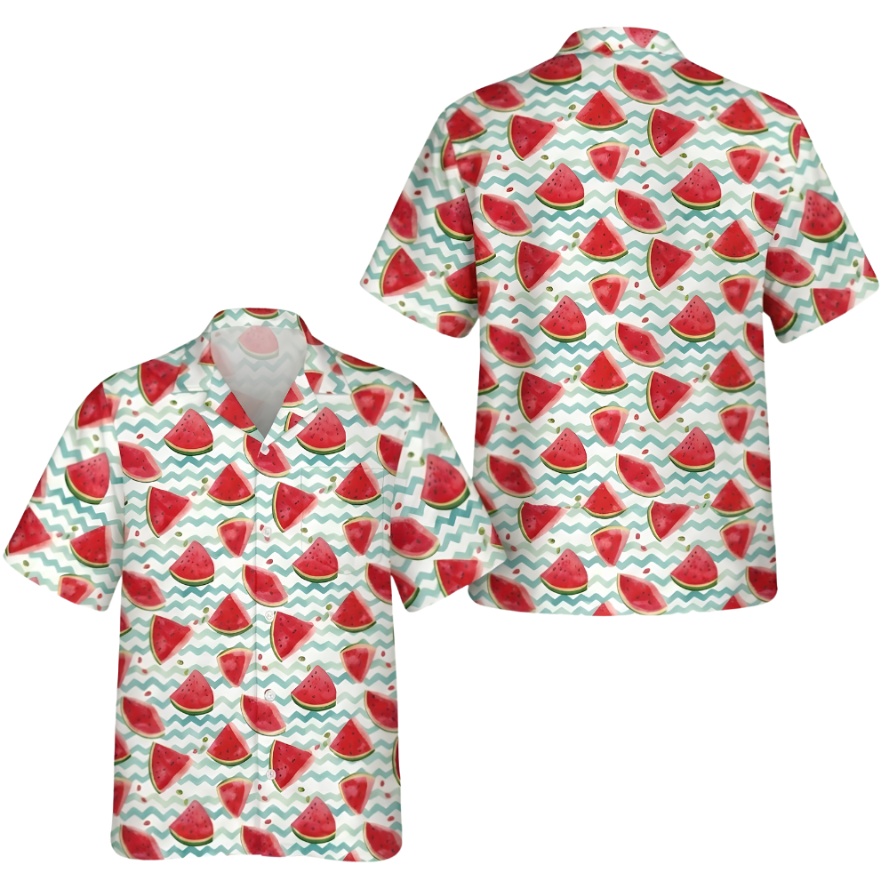 Watermelon Hawaiian Shirt For Men And Women, Watermelon Lover Hawaiian Shirt HE0767