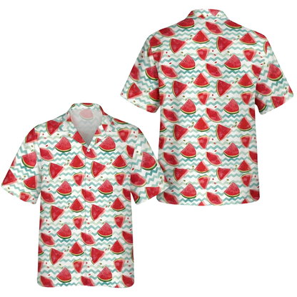 Watermelon Hawaiian Shirt For Men And Women, Watermelon Lover Hawaiian Shirt HE0767