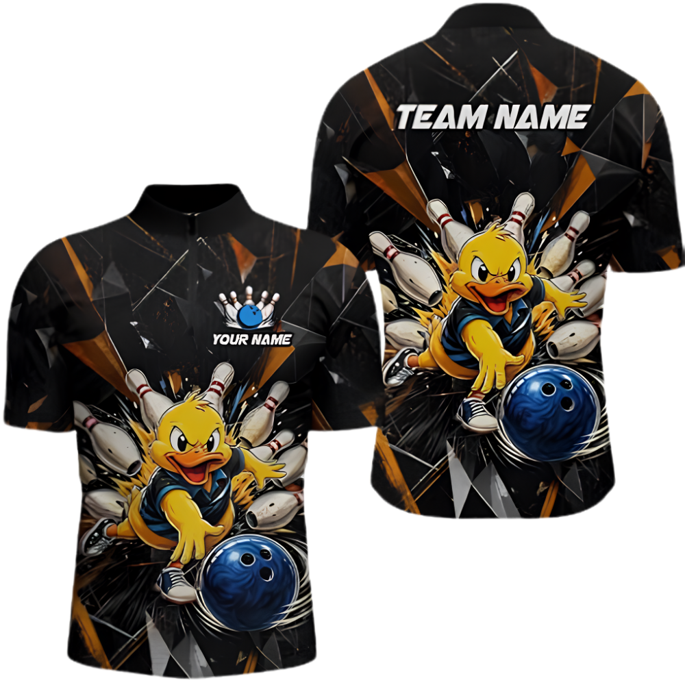 Custom Duck Bowling Jersey For Men, Custom Duck Bowling Team Shirt BZ0888