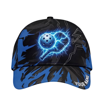 Custom Pickleball Blue Thunder Baseball Cap, Custom Pickleball Cap Hat CP0672