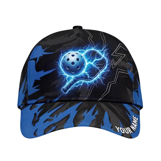 Custom Pickleball Blue Thunder Baseball Cap, Custom Pickleball Cap Hat CP0672